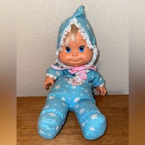 Vintage 1970s Bean Baby Doll With Draw String Voicebox Still Working!!